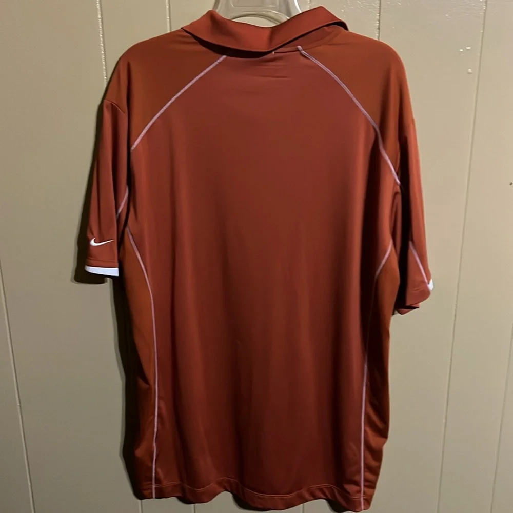 Nike Golf Dri-Fit XL Polo Burnt Orange Short Sleeve Shirt Activewear Casual Gorp